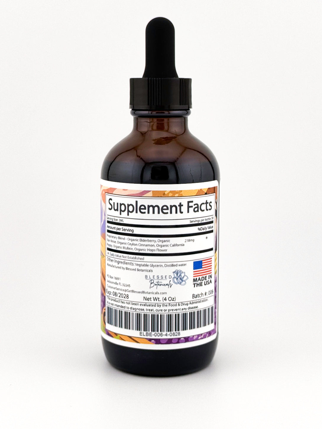 Organic Elderberry Blend - Great for Cold & Flu Season, Powerful Immune Booster and Antiviral!