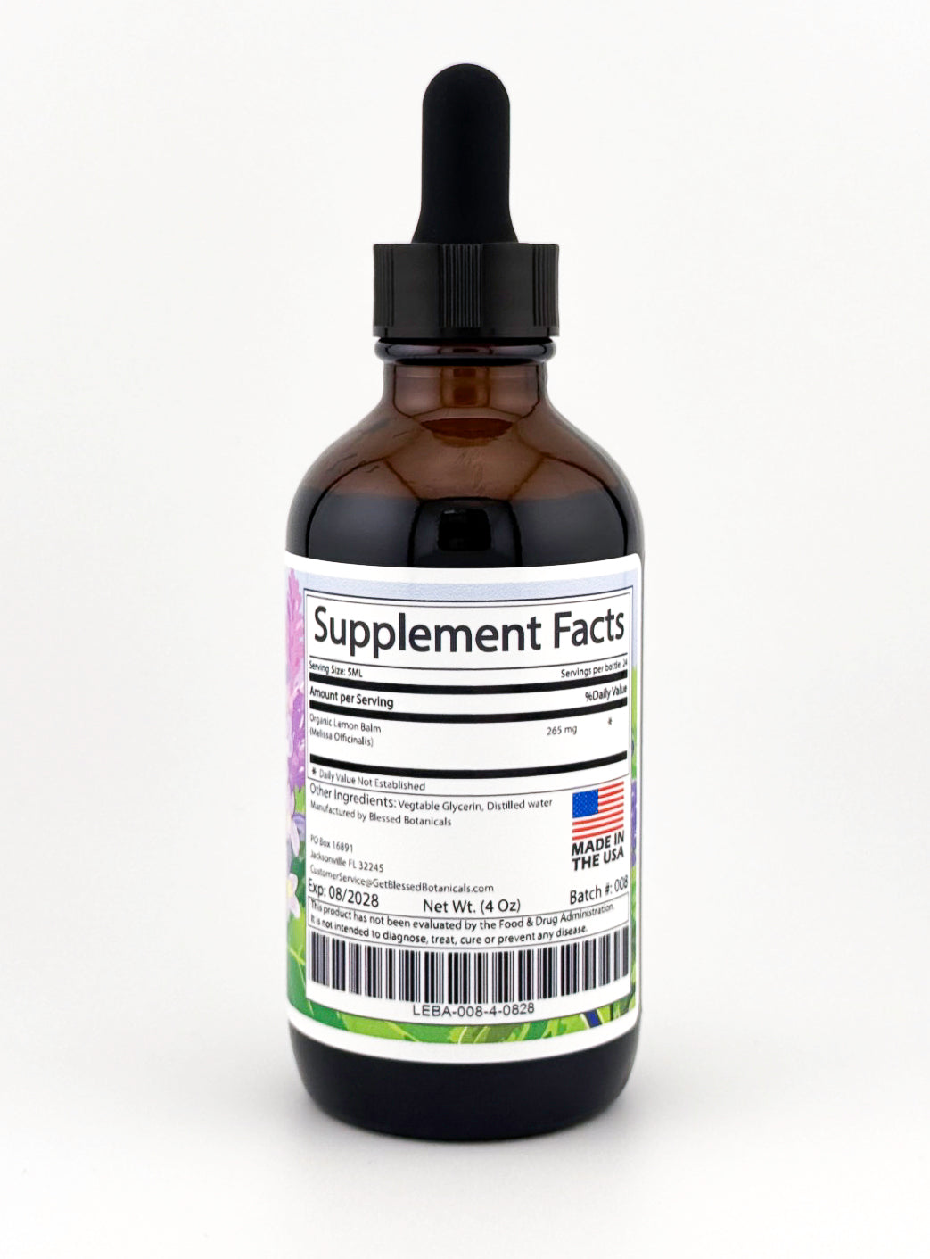 Organic Lemon Balm Extract- All Natural Sleep Aid