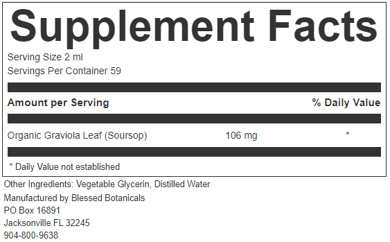 Organic Soursop Extract - Dr. Sebi believed Soursop was 10,000x more powerful than alternative options!