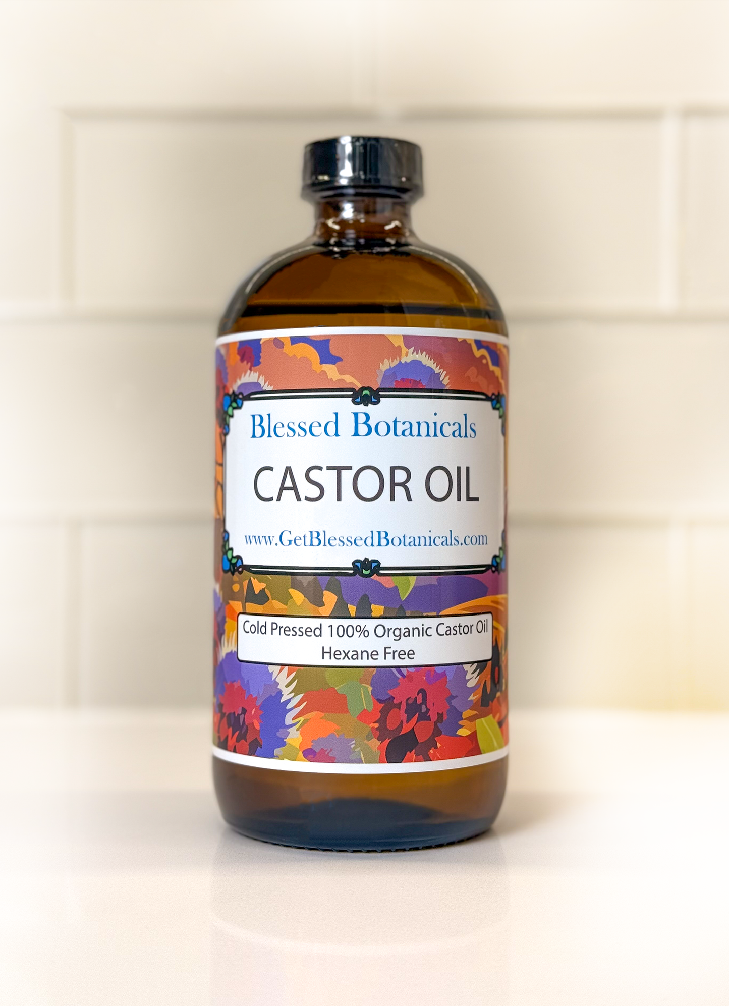 Organic Cold-Pressed Castor Oil (Hexane-Free) – A Multi-Purpose Wellness Essential (16 Ounces)