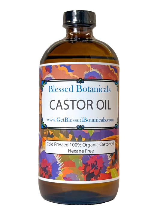 Organic Cold-Pressed Castor Oil (Hexane-Free) – A Multi-Purpose Wellness Essential (16 Ounces)