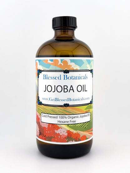 Organic Jojoba Oil – Cold-Pressed, Unrefined | Hydrating Facial & Body Moisturizer for All Skin Types (16 Ounce)