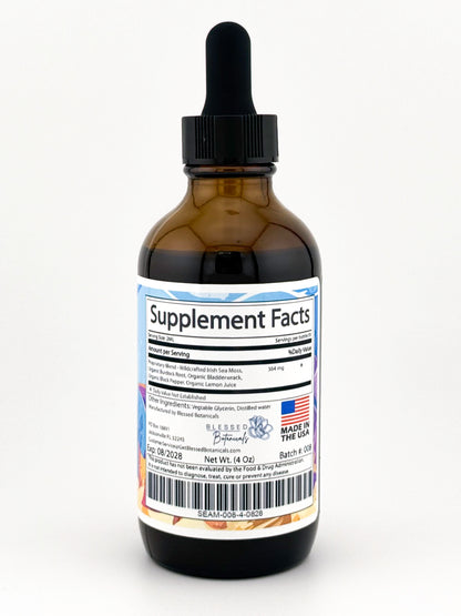 Irish Sea Moss Extract (Wildcrafted/Rock Grown) - 92 out of 102 Minerals Your Body Needs!