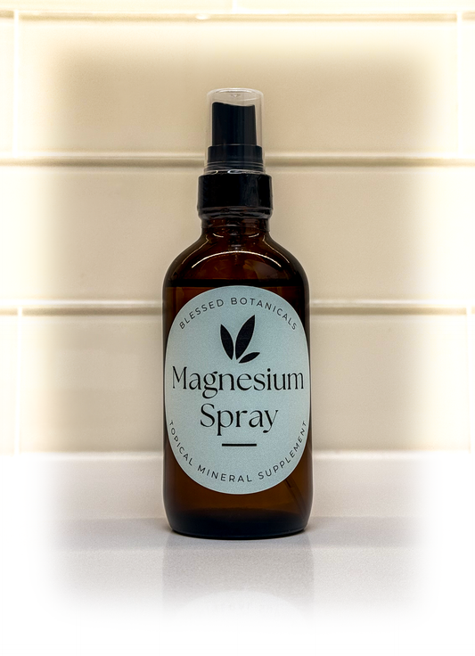 Magnesium Mist - Enhances Sleep Quality, Relaxing, Soothes Sore Muscles + Much More! (4 Ounce)