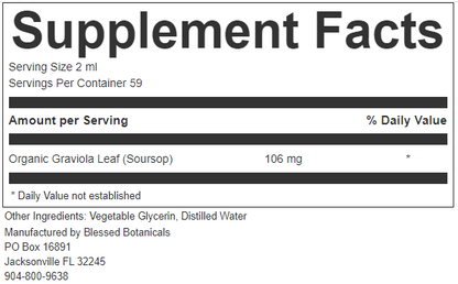 Organic Soursop Extract - Dr. Sebi believed Soursop was 10,000x more powerful than alternative options!
