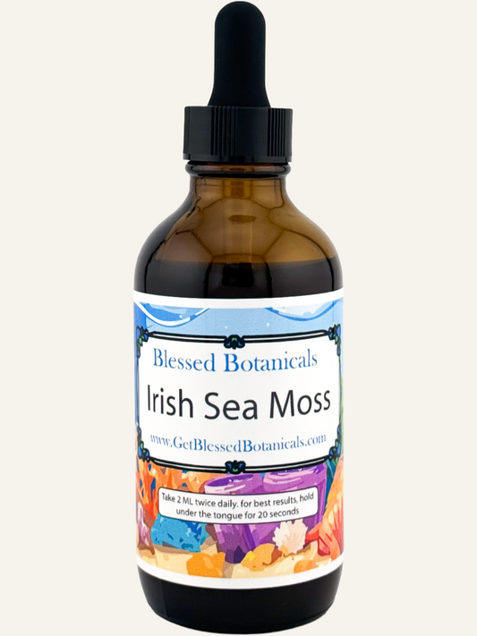 irish sea moss liquid extract tincture bottle blessed botanicals